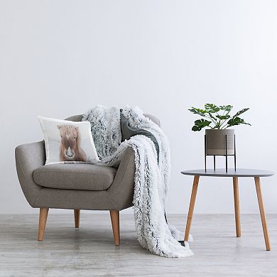 Stupell Home Decor Brown Horse Winter Landscape Throw Pillow