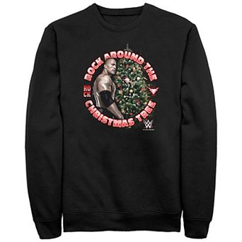 Men's WWE Rock Around The Christmas Tree Graphic Fleece