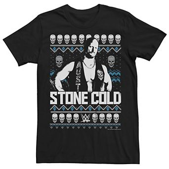 Men's WWE Stone Cold Christmas Sweater Graphic Tee