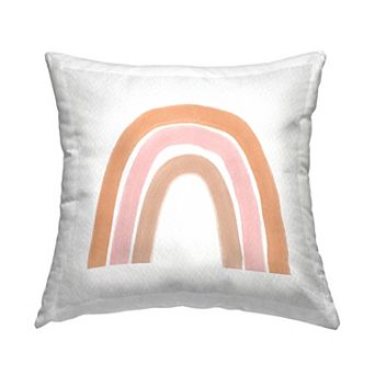 Stupell Home Decor Pink Rainbow Throw Pillow