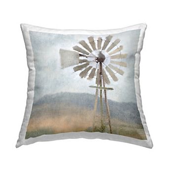 Stupell Home Decor Country Windmill Throw Pillow