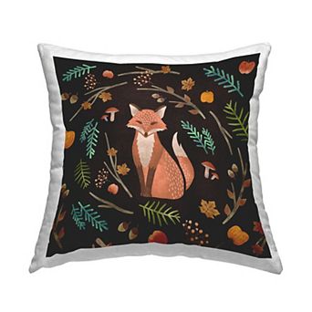 Stupell Home Decor Red Fox Throw Pillow