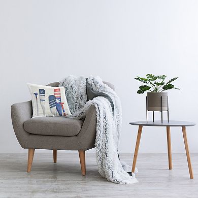 Stupell Home Decor Patriotic Lake Cabin Decorative Throw Pillow