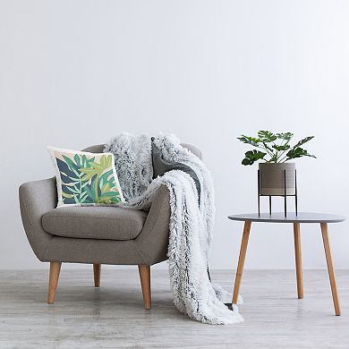 Stupell Home Decor Abstract Green Leaves Throw Pillow