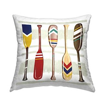 Stupell Home Decor Boat Oars Throw Pillow