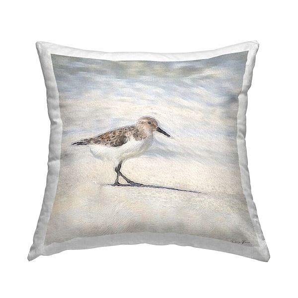 Stupell Home Decor Sandpiper Beach Throw Pillow