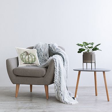 Stupell Home Decor Green Botanical Pumpkin Autumn Throw Pillow