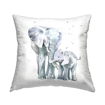 Stupell Home Decor Mother & Child Elephants Decorative Throw Pillow