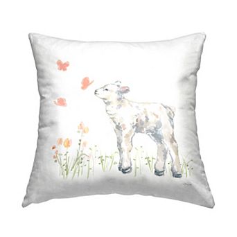 Stupell Home Decor Baby Lamb Decorative Throw Pillow