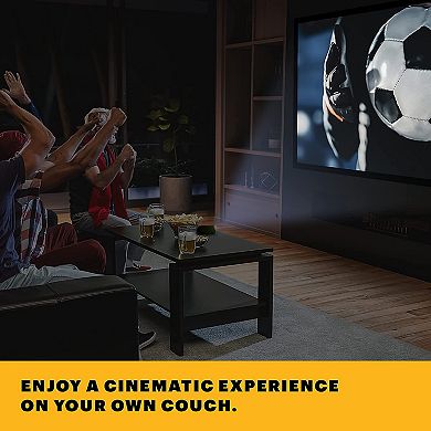 Kodak 100" Fixed Frame Projector Screen, Wall Mounted Projection Screen with Black Velvet Frame