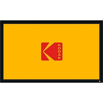 Kodak 120" Fixed Frame Projector Screen, Wall Mounted Projection Screen with Black Velvet Frame