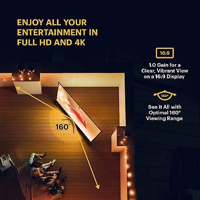 KODAK 80” Portable Projector Screen, Lightweight Projection Screen with Tripod Stand & Carry Bag