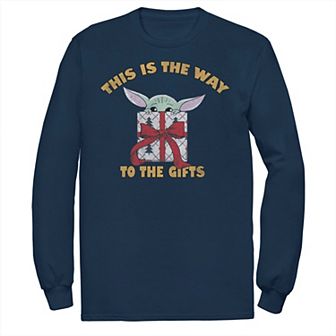 Men's The Mandalorian Grogu The Way To The Gifts Graphic Tee