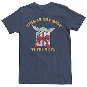 Men's The Mandalorian Grogu The Way To The Gifts Graphic Tee