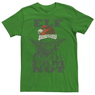 Men's Star Wars Yoda Elf I Am Not Graphic Tee