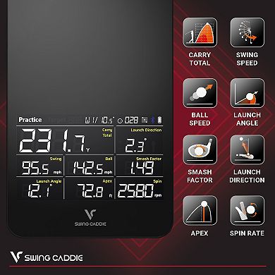 Voice Caddie Swing Caddie Simulator+ Launch Monitor