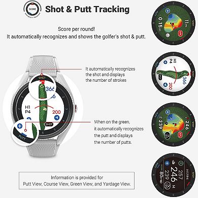 Voice Caddie T9 Golf GPS Watch w/Green Undulation