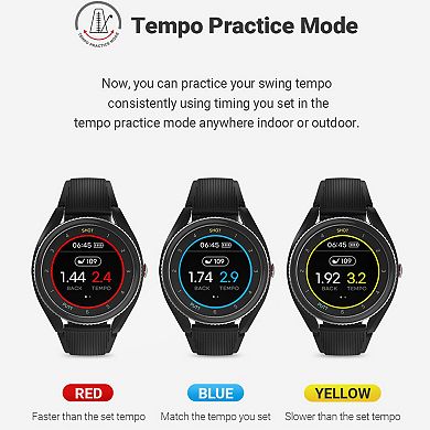 Voice Caddie T9 Golf GPS Watch w/Green Undulation
