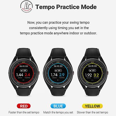 Voice Caddie T9 Golf GPS Watch w/Green Undulation