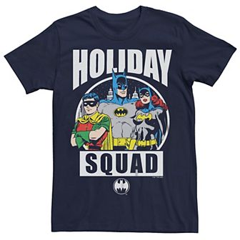 Men's Batman Holiday Squad Stamp Graphic Tee