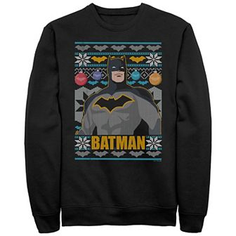 Men's Batman Christmas Sweater Graphic Fleece