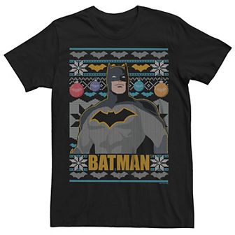 Men's Batman Christmas Sweater Graphic Tee