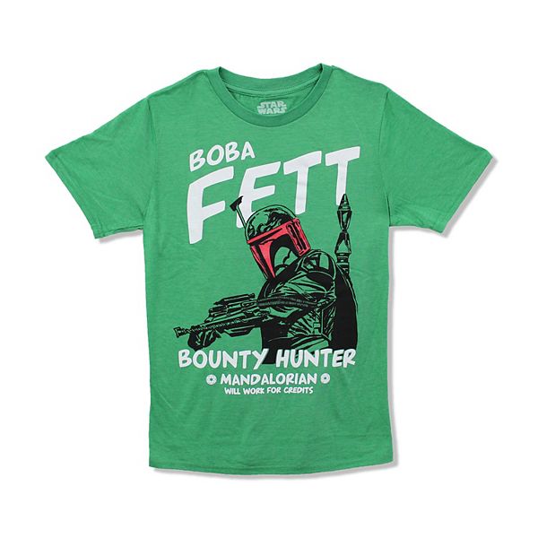 Boys 8 20 Star Wars Boba Fett Bounty Hunter Graphic Tee 3510