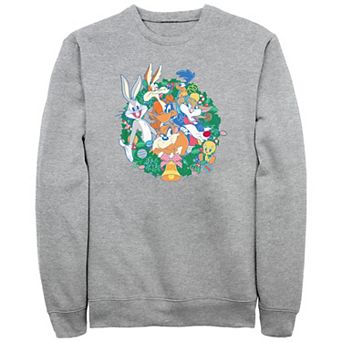 Men's Looney Tunes Christmas Wreath Graphic Fleece