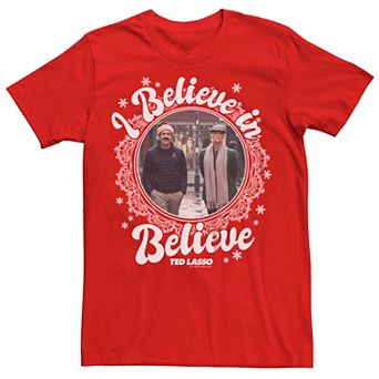 Men's Ted Lasso I Believe In Believe Holiday Wreath Graphic Tee