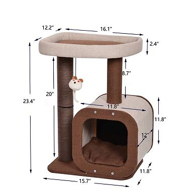 Catry Isla 2-in-1 Cat Tree with Condo