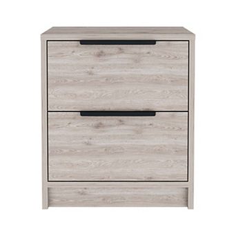 Washington Nightstand, Two Large Drawers