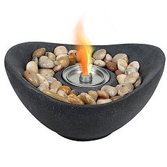 Cuisinart 7.5in Cleanburn Smokeless Table Fire Pit, Black