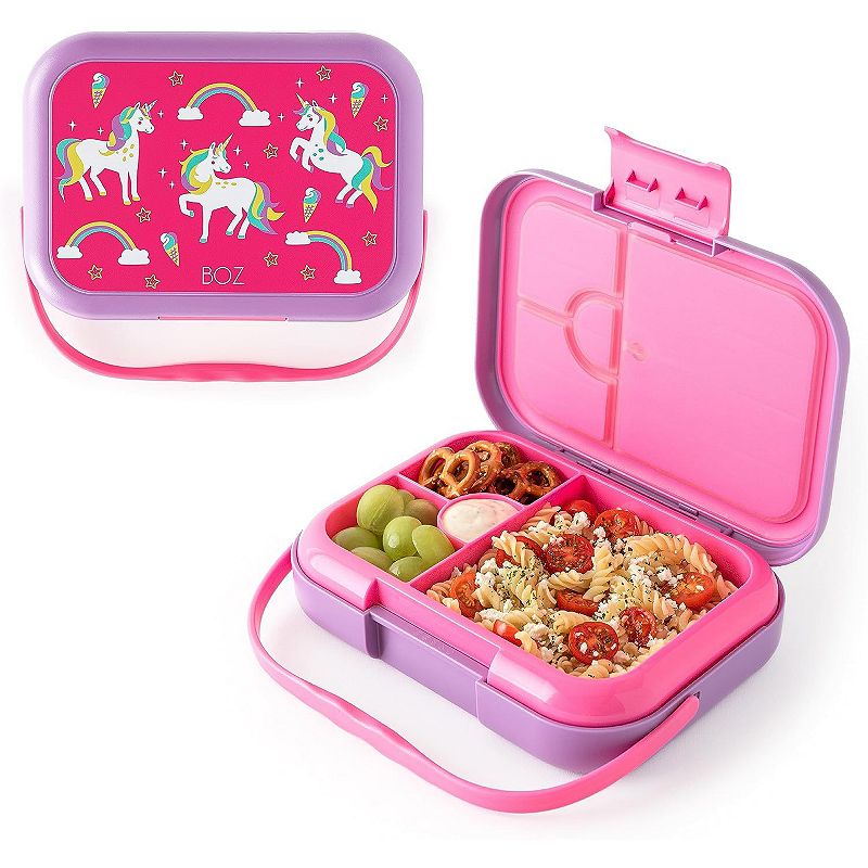 Unicorn Lunch Box for Girls with Lunch Bag Bento Box Set - Insulated with 4  Comp