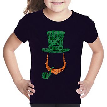 Leprechaun - Girl's Word Art T-shirt