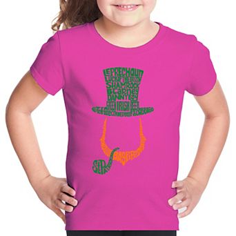 Leprechaun - Girl's Word Art T-shirt