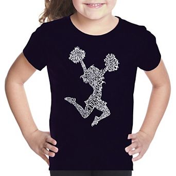 Cheer - Girl's Word Art T-shirt