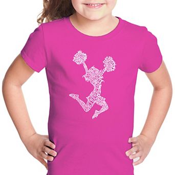 Cheer - Girl's Word Art T-shirt