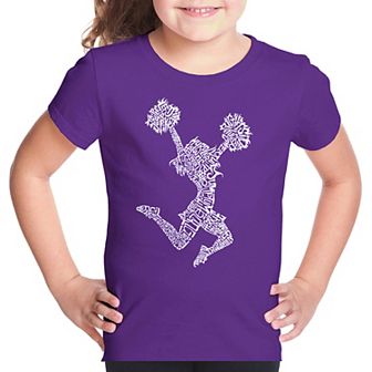 Cheer - Girl's Word Art T-shirt