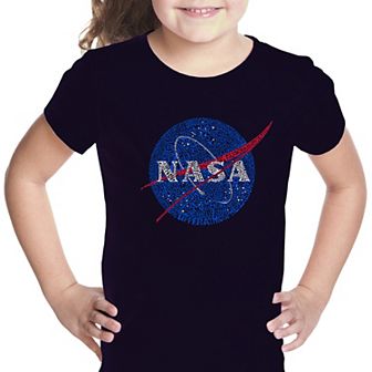 NASA's Most Notable Missions - Girl's Word Art T-shirt
