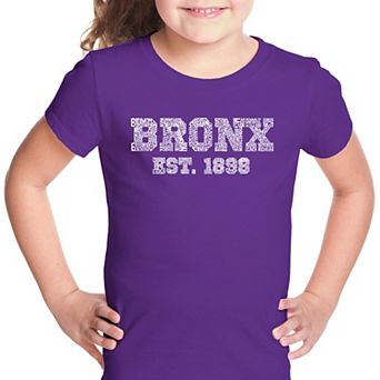 POPULAR NEIGHBORHOODS IN BRONX, NY - Girl's Word Art T-shirt