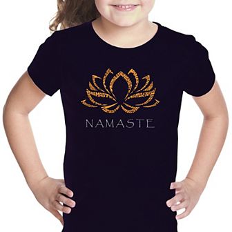 Namaste - Girl's Word Art T-shirt