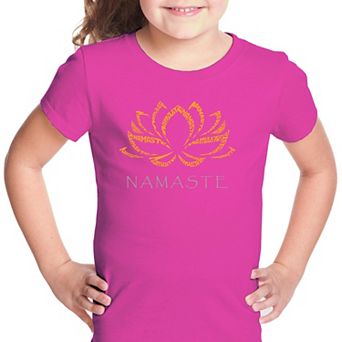 Namaste - Girl's Word Art T-shirt