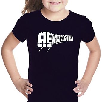NY SUBWAY - Girl's Word Art T-shirt