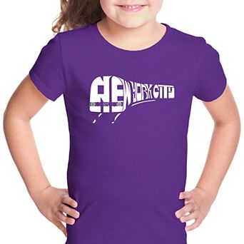 NY SUBWAY - Girl's Word Art T-shirt