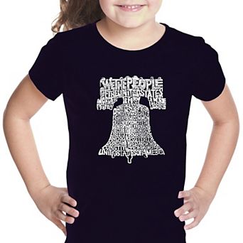 Liberty Bell - Girl's Word Art T-shirt