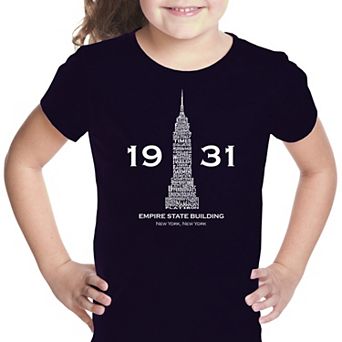 Empire State Building - Girl's Word Art T-shirt