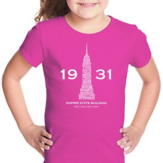Empire State Building - Girl's Word Art T-shirt