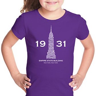 Empire State Building - Girl's Word Art T-shirt