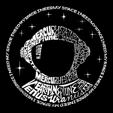 I Need My Space Astronaut - Girl's Word Art T-shirt