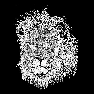 Lion - Girl's Word Art T-shirt